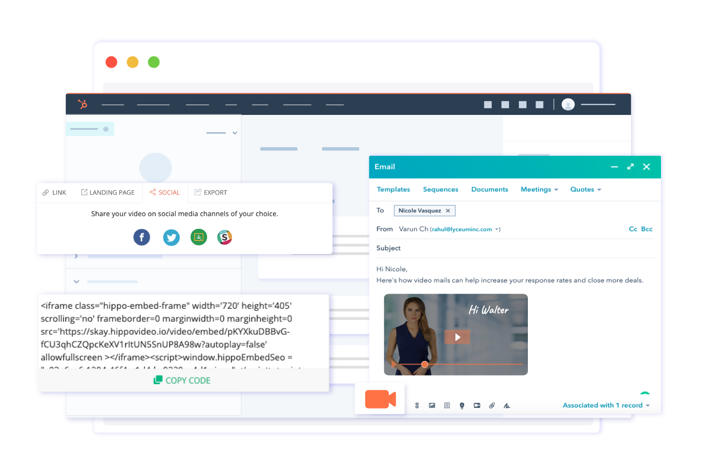 Embed videos in Hubspot email