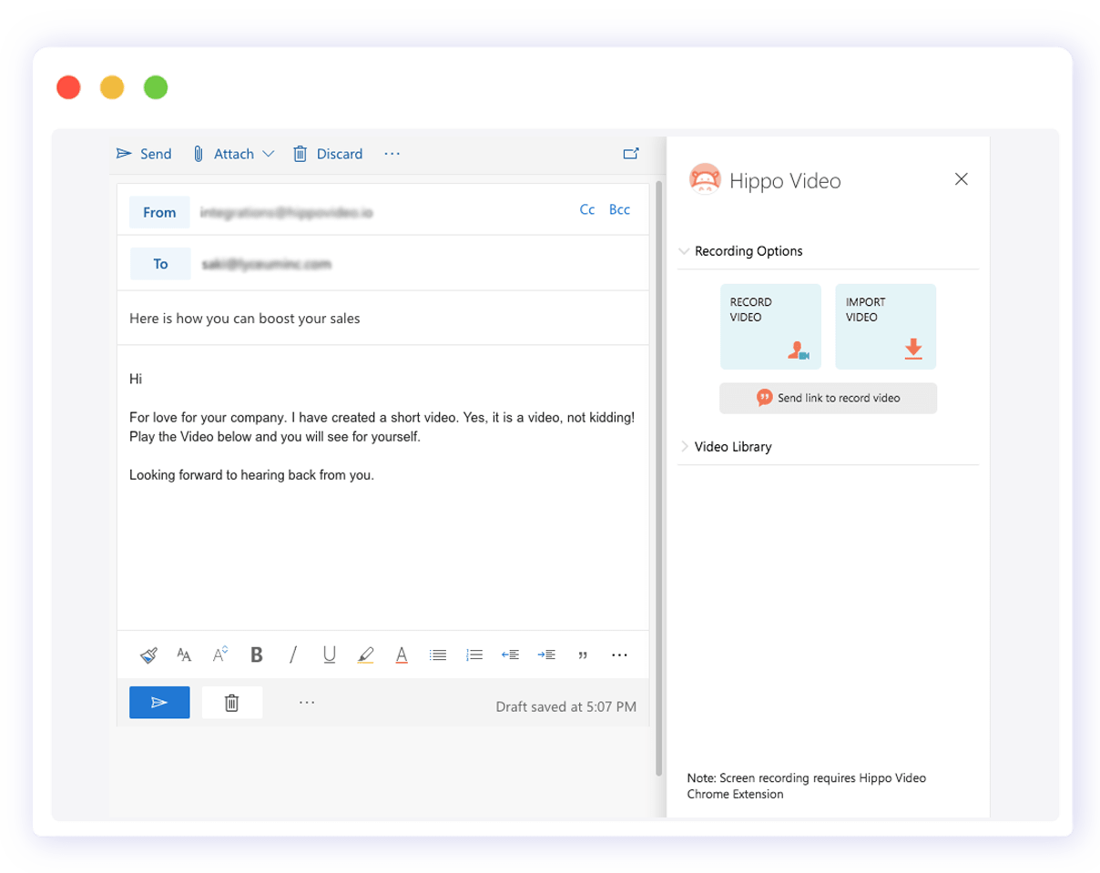 Outlook Video Email